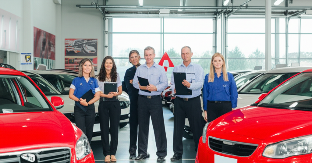 Equip d'Autoescola Fran amb alumnes a Salou