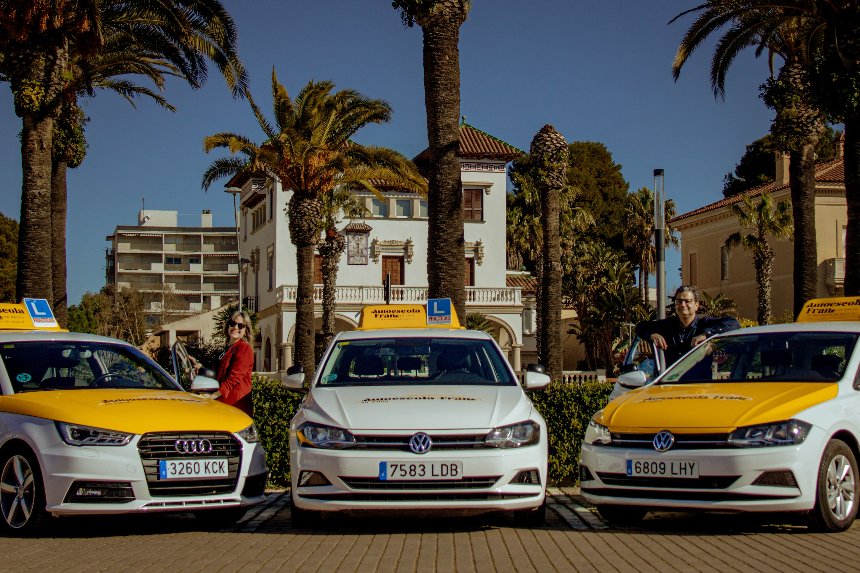 Flota de cotxes d'Autoescola Fran a Salou